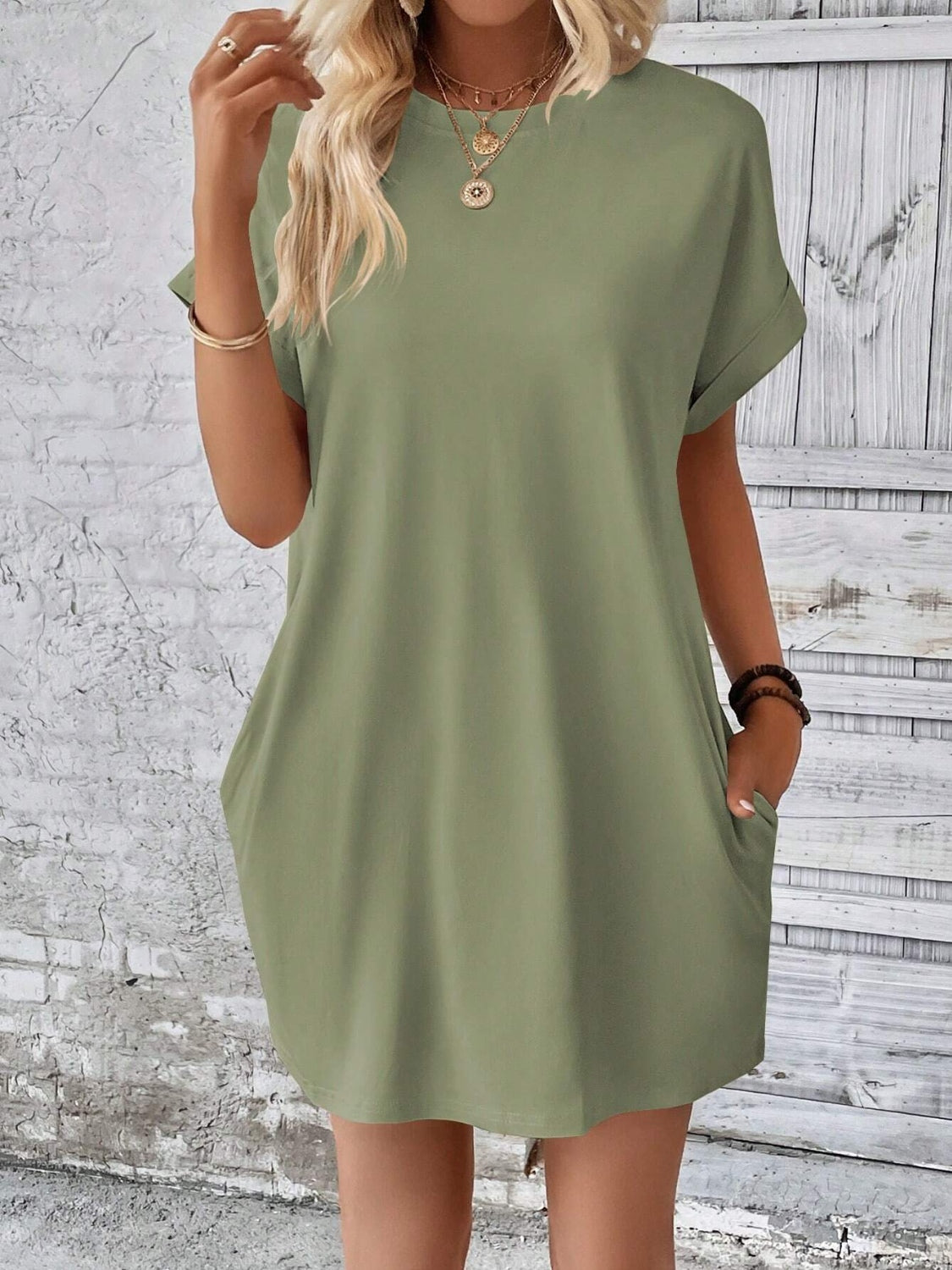 Short Sleeve Mini Dress