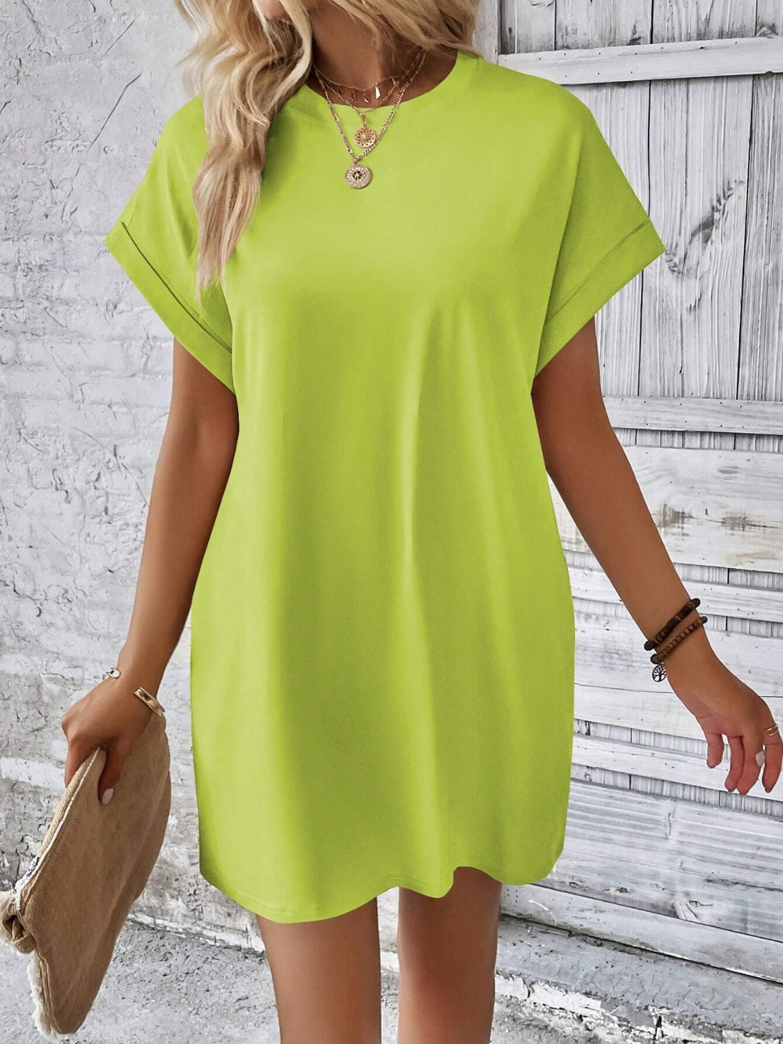 Short Sleeve Mini Dress