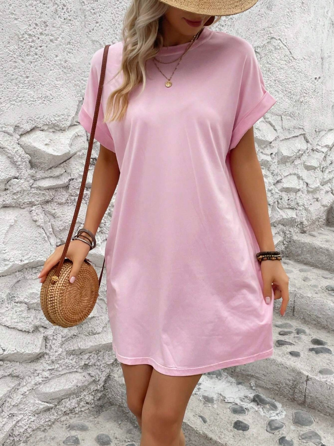 Short Sleeve Mini Dress